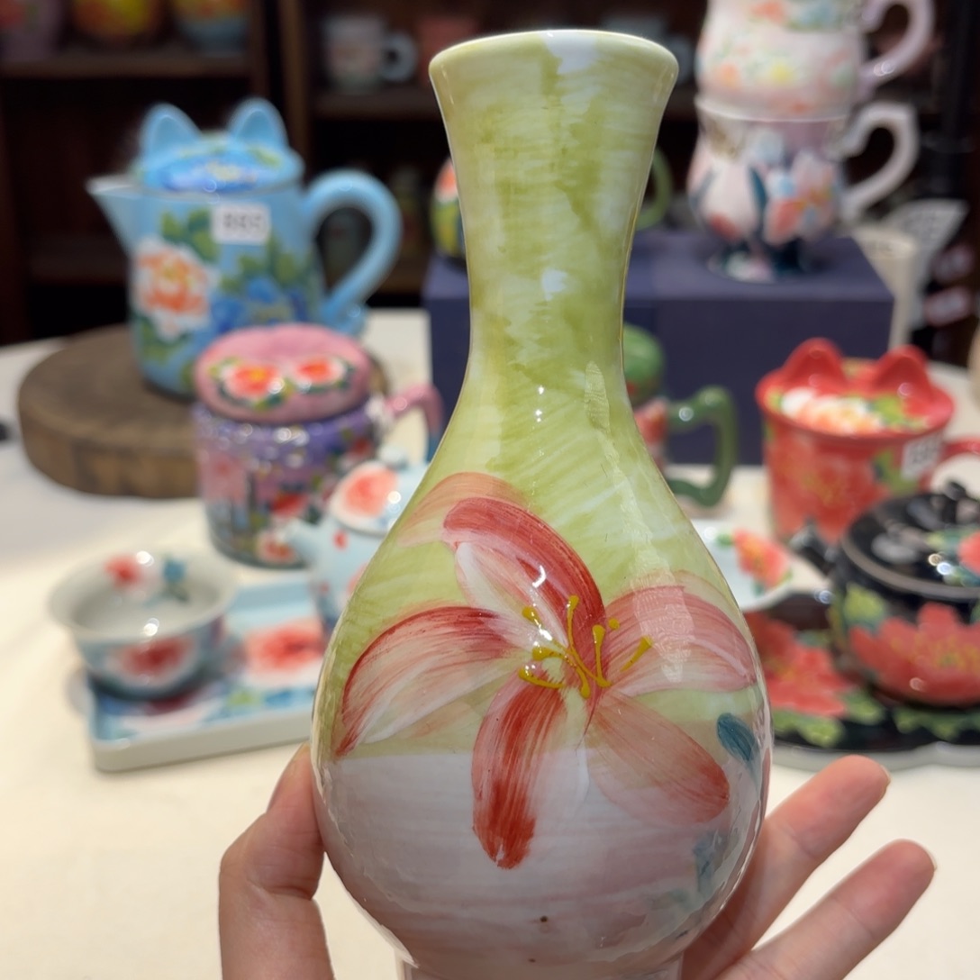 景德镇手绘高温釉下彩陶瓷茶具