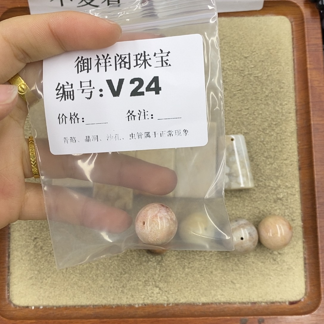 硅化珊瑚（珊瑚玉）颈饰未镶嵌H***Y