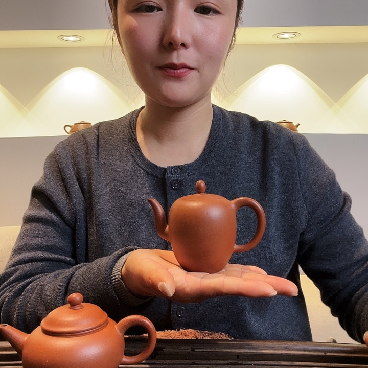 红泥茶壶美人肩130m l