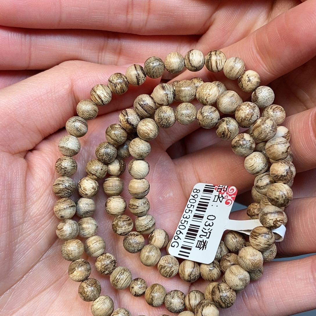 沉香手串天然野达拉干0.6，03