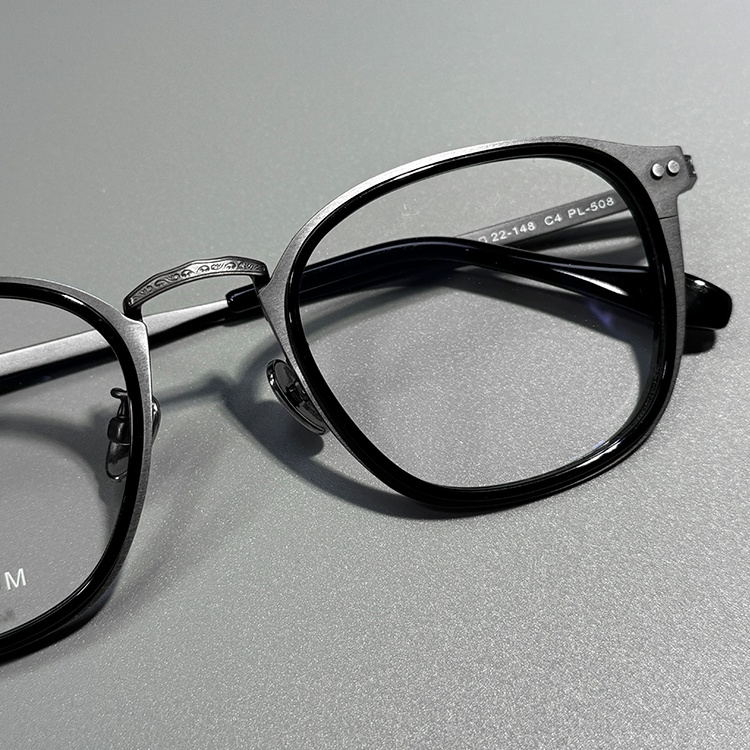 6字龙纹复古纯钛眼镜框超轻框眼镜防蓝光玳瑁色男士配近视高度数