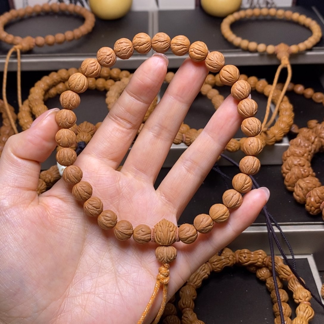 悲***二桃核手串秦岭桃核