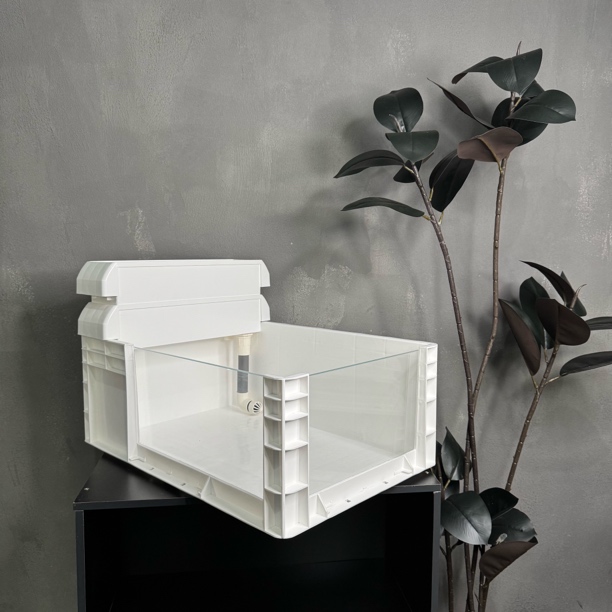 【eleven定制】60全开版龟缸两面玻璃可视周转箱过滤循环系统