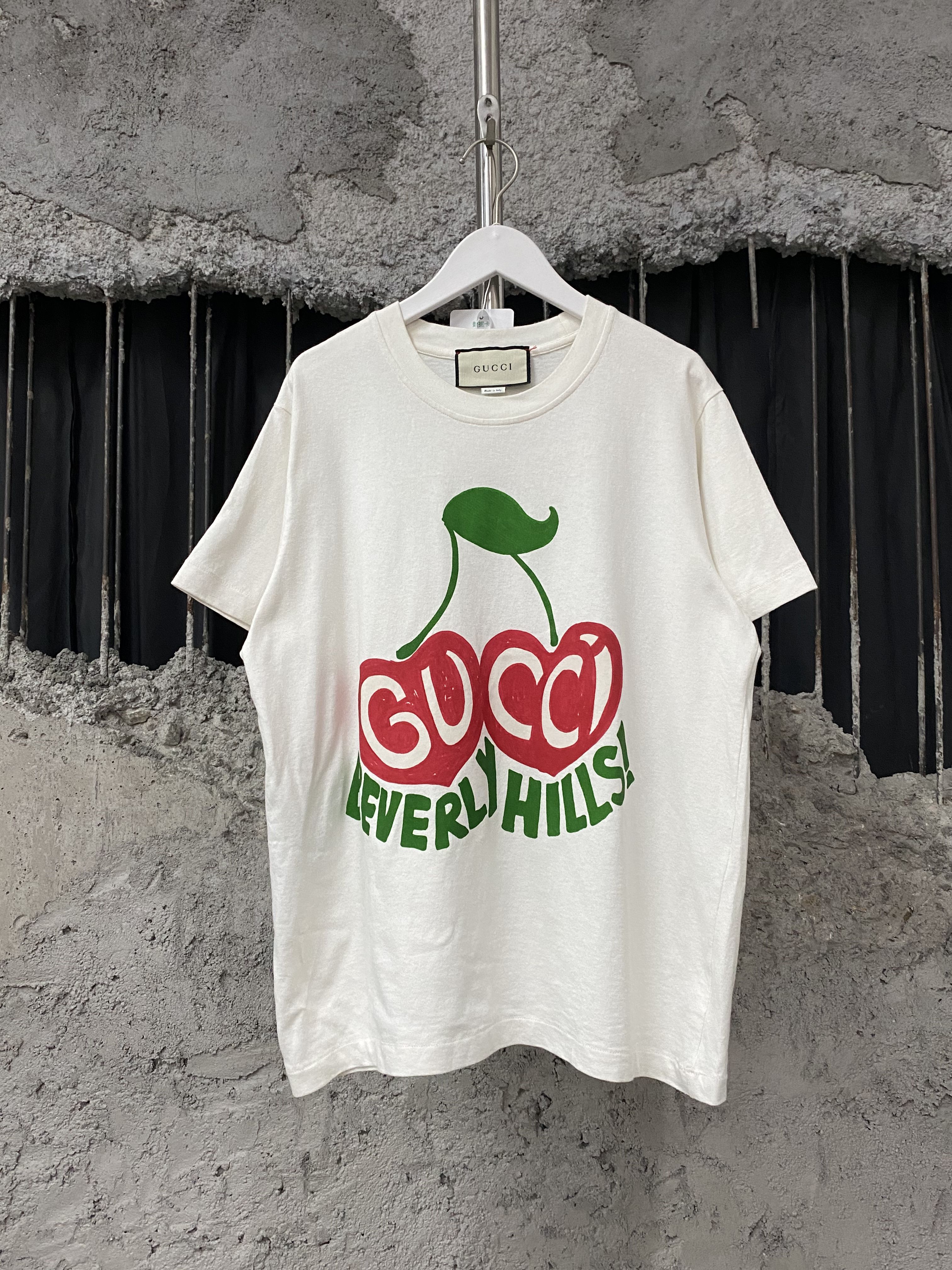 99新 GUCCI/古驰 樱桃短袖/L码 GJ3700