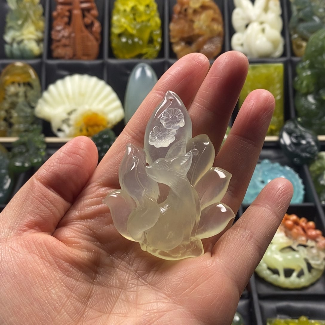 蛇纹石玉合金颈饰