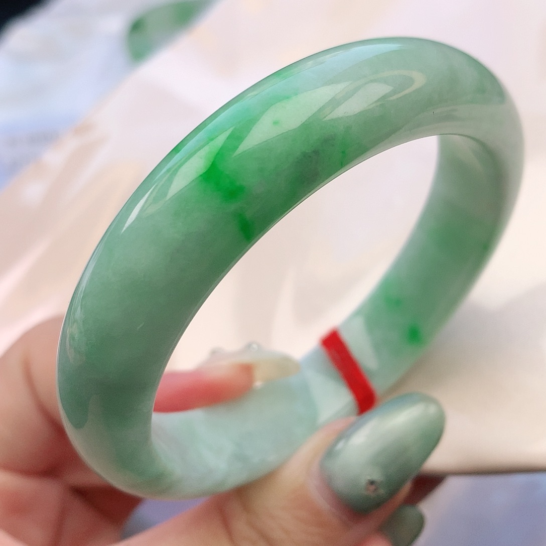 翡翠手镯未镶嵌勇**前56圈口882539