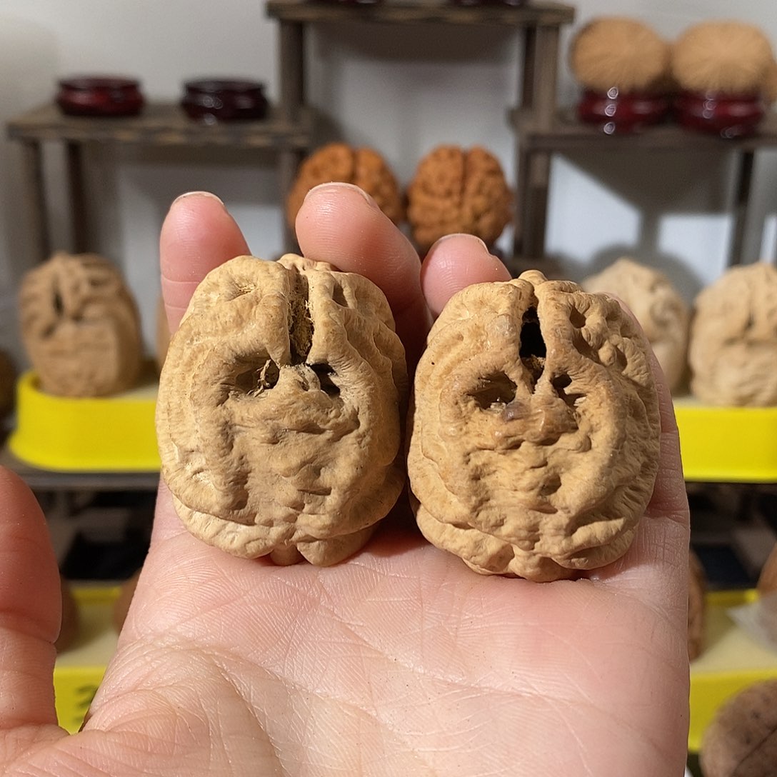 吊坠文玩核桃鬼脸练手3637