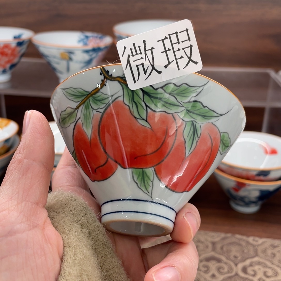 有瑕釉下彩纯手绘