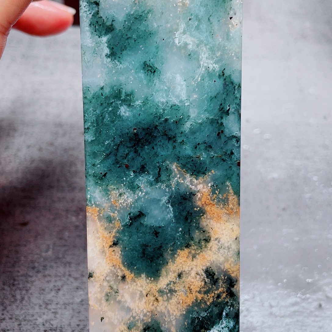 玉桂林鸡血玉印章镇尺3