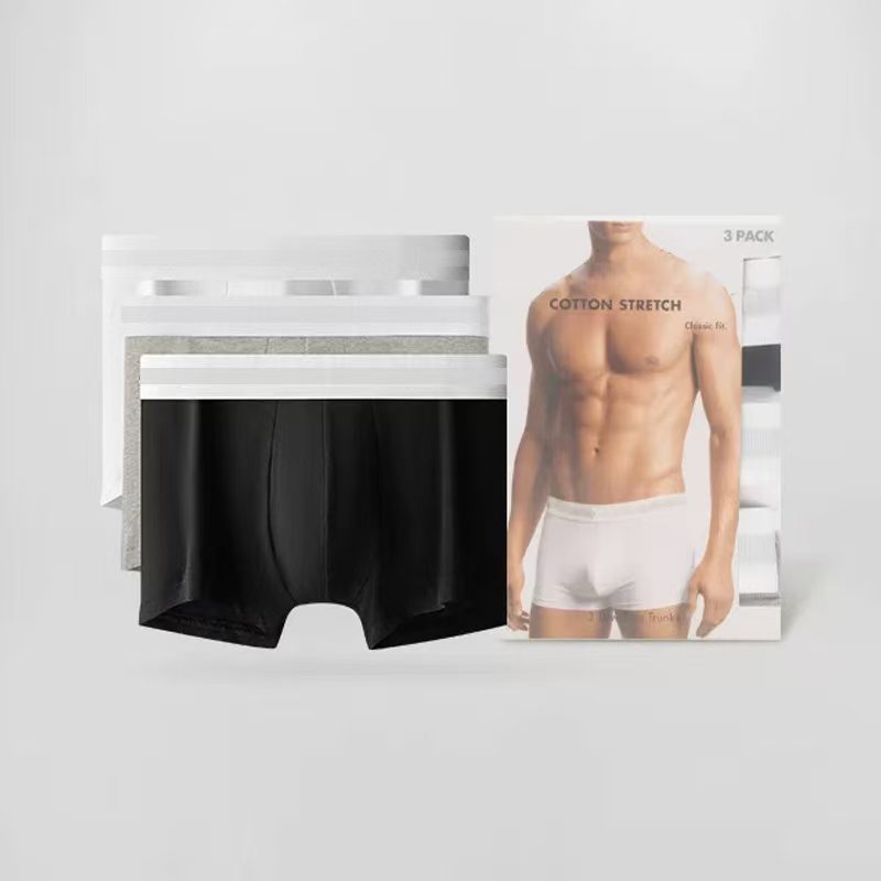 男士四角平角裤01(棉）