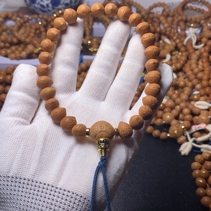 诗***方尼泊尔凤眼菩提手串