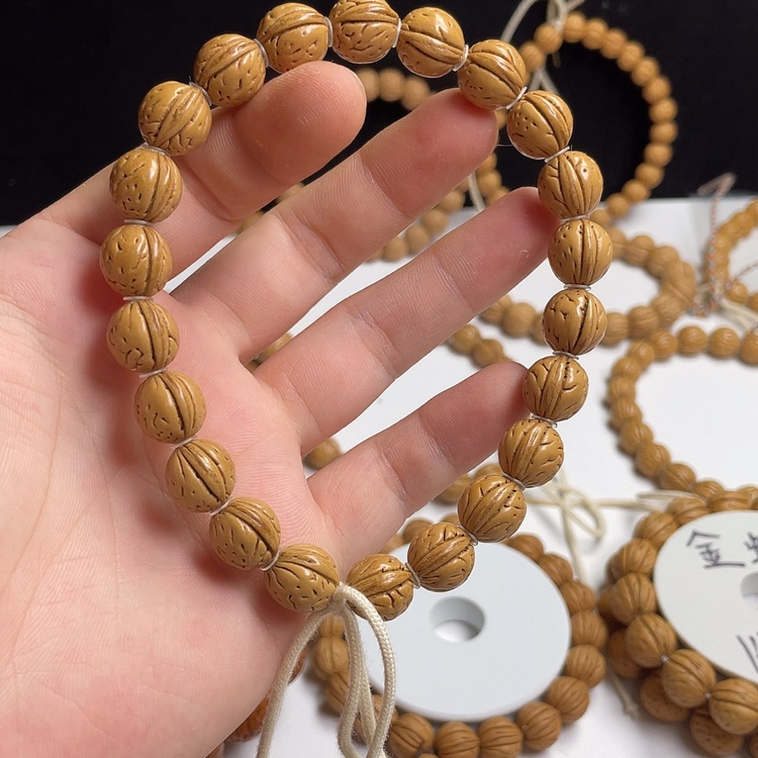 桃核手串12一道筋小金豆