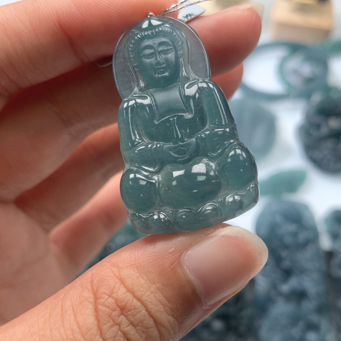 颈饰未镶嵌翡翠天然翡翠