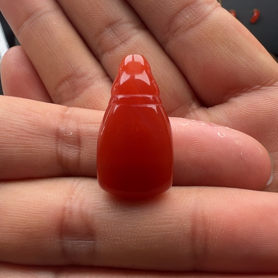 南红玛瑙未镶嵌三通14