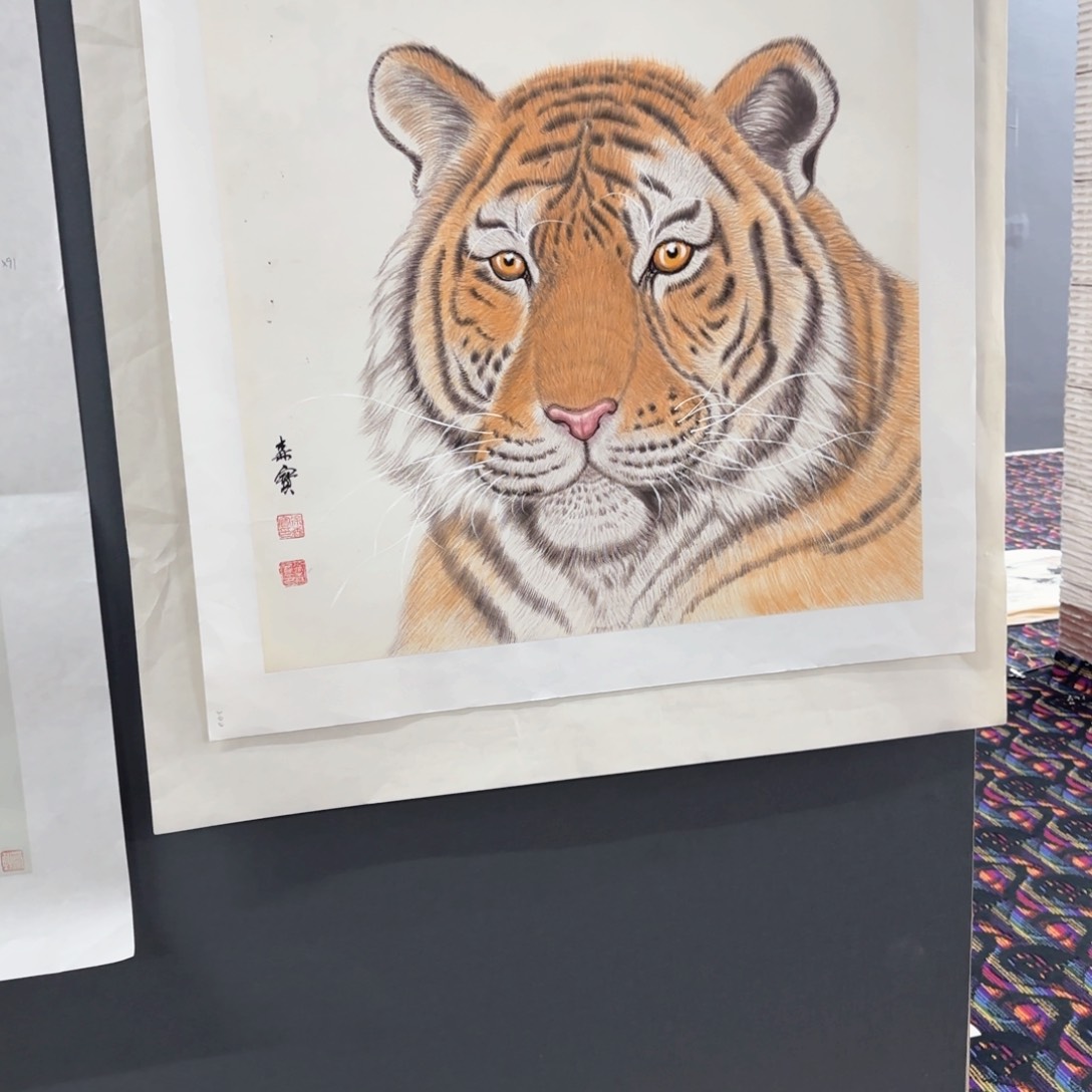 国画我***蹄徐森宝斗方作品童