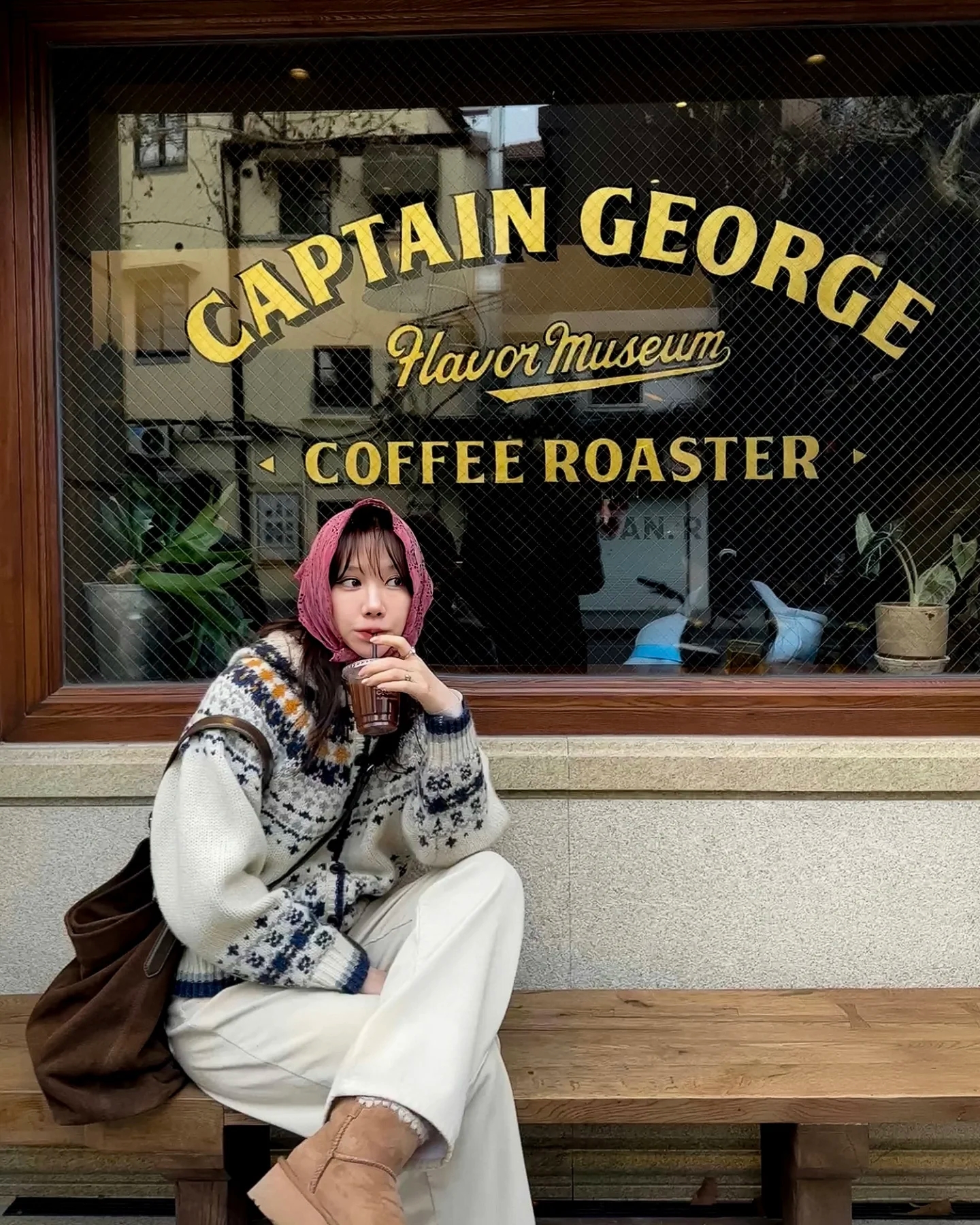 【反季青仓】对准编码下单韩系费尔岛开衫套头连帽毛衣L201