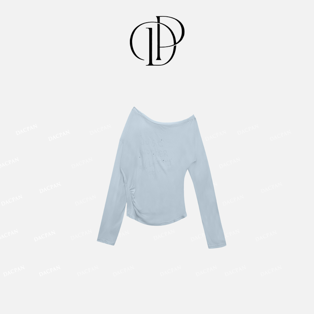 DACPAN-“悠然见风”露肩烫珠防晒长袖上衣   2025/盼·PPM 61630