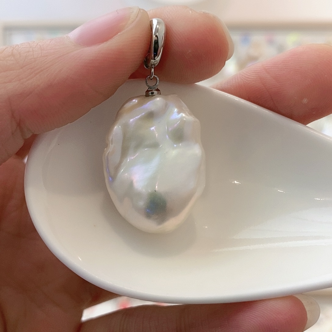 淡水珍珠颈饰银S925镶嵌