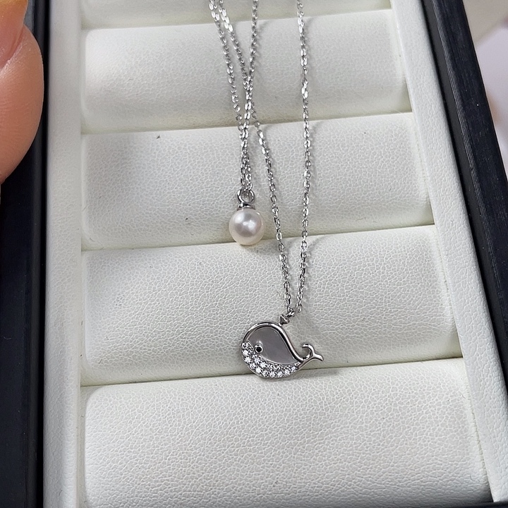 海水珍珠银S925镶嵌手绳