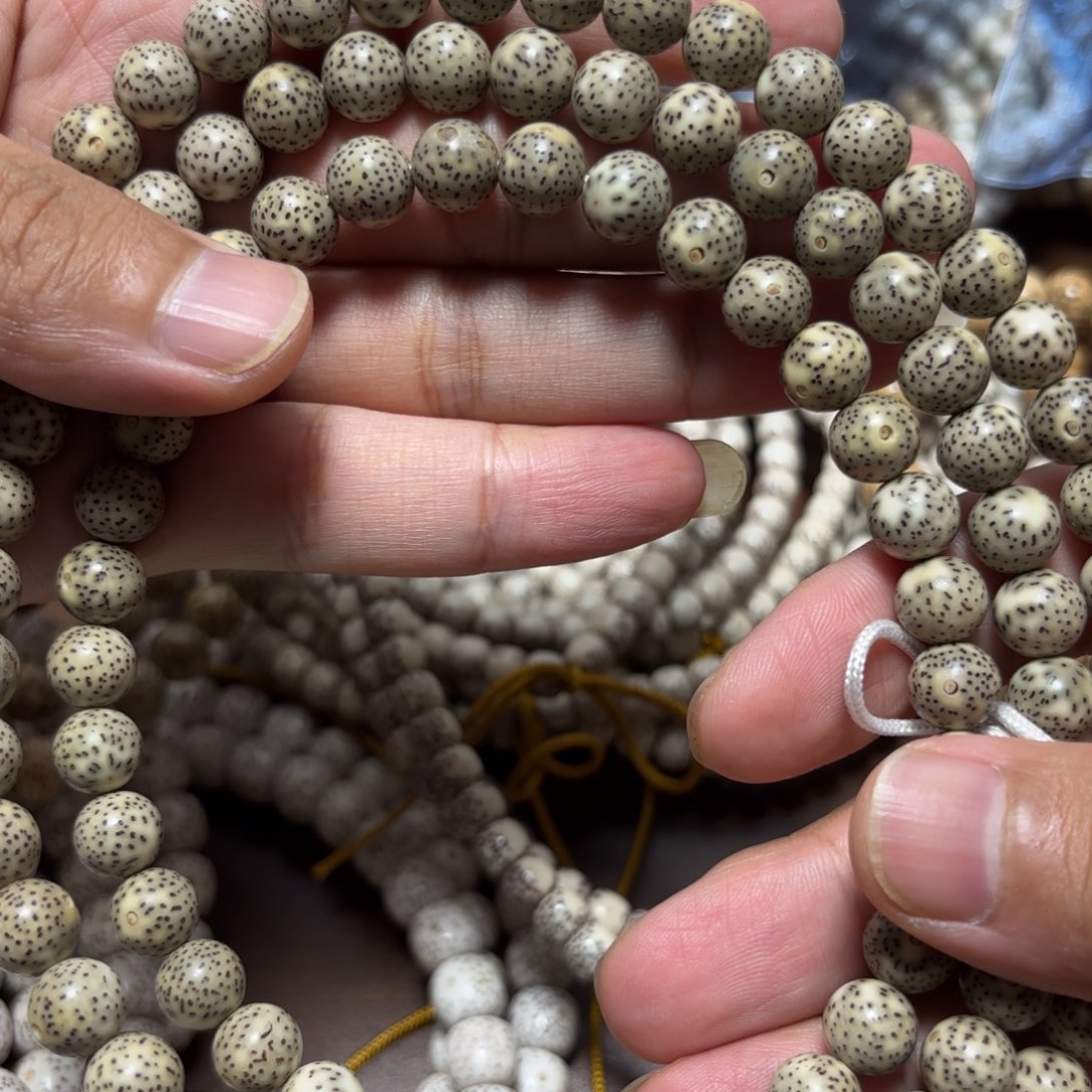 手串星月菩提星月石玉料9圆