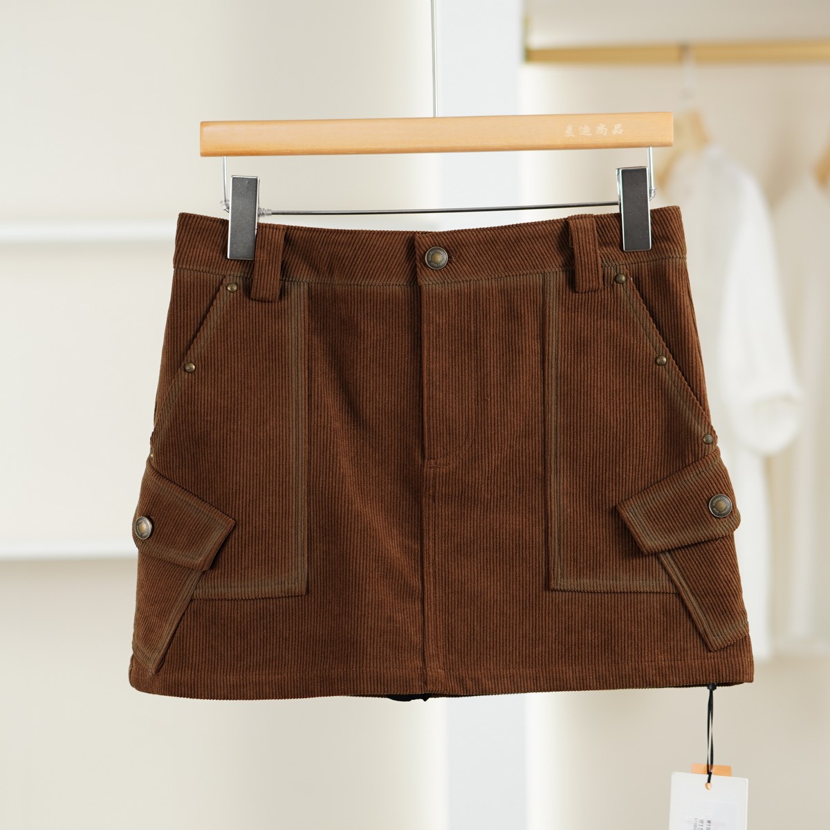 麦迪尚品【文M】51105491 复古百搭A字短裙夏季女装商场同款