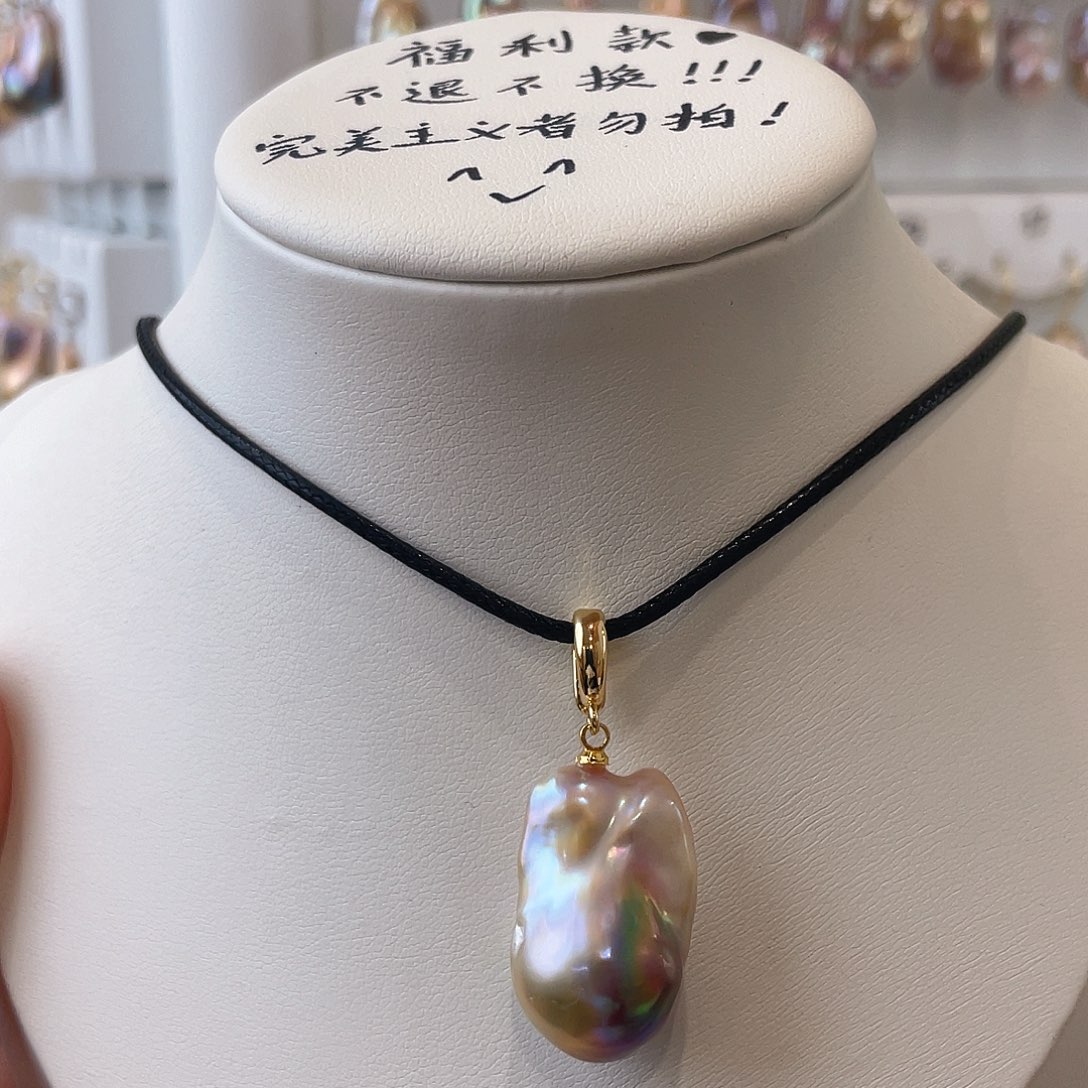 淡水珍珠颈饰银S925镶嵌