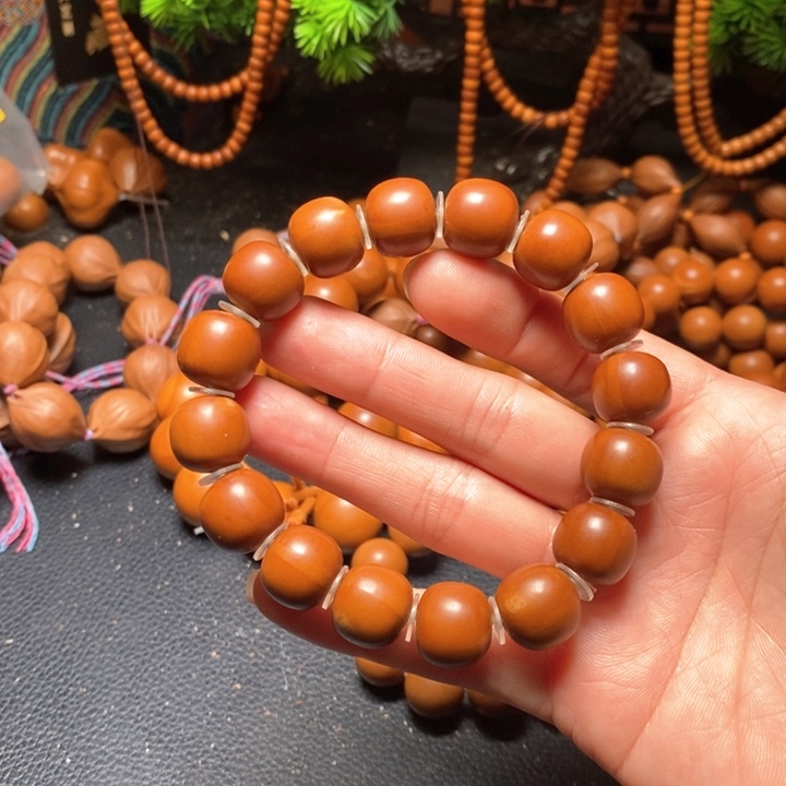 橄榄核手串1.4老型桶珠