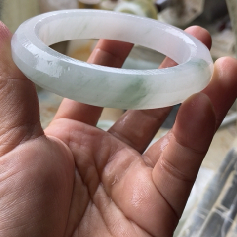 蛋***当石英质玉（金丝玉）未镶嵌手镯加工定制