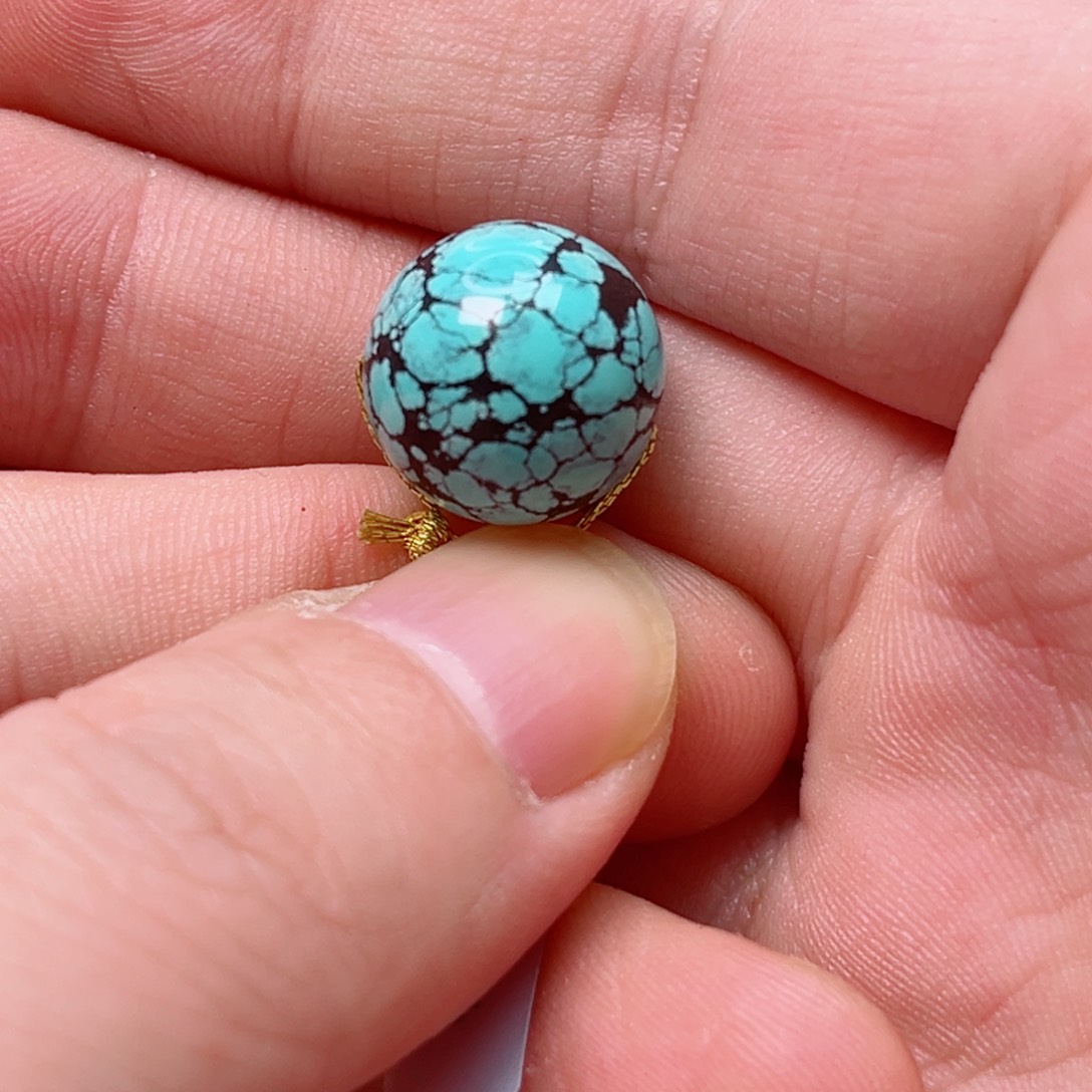 绿松石13.9圆珠未镶嵌