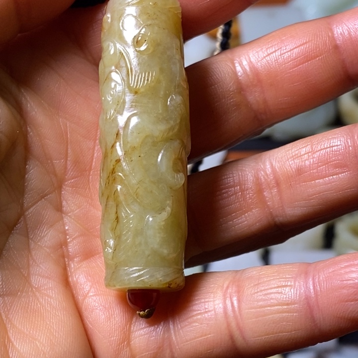 大***叔和田玉（青玉）未镶嵌颈饰