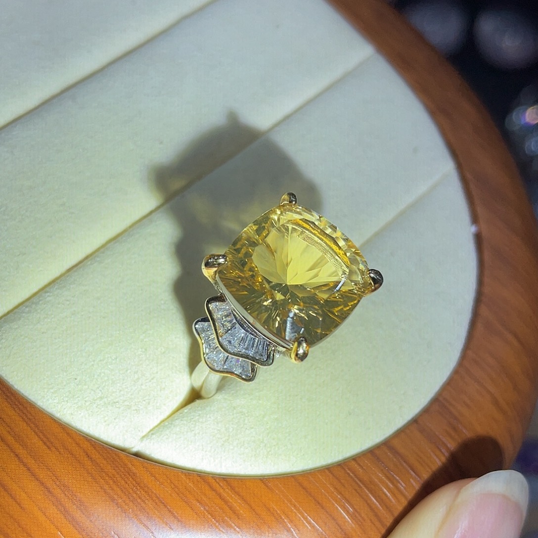 银S925镶嵌水晶珠宝半成品活口戒托