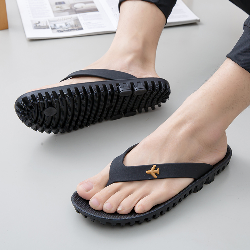 越南橡胶男士人字拖升级版加厚底耐磨防滑夏季进口牛筋底休闲凉拖