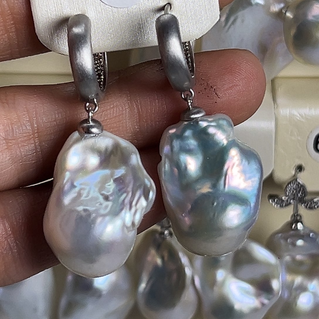 未镶嵌淡水珍珠耳饰