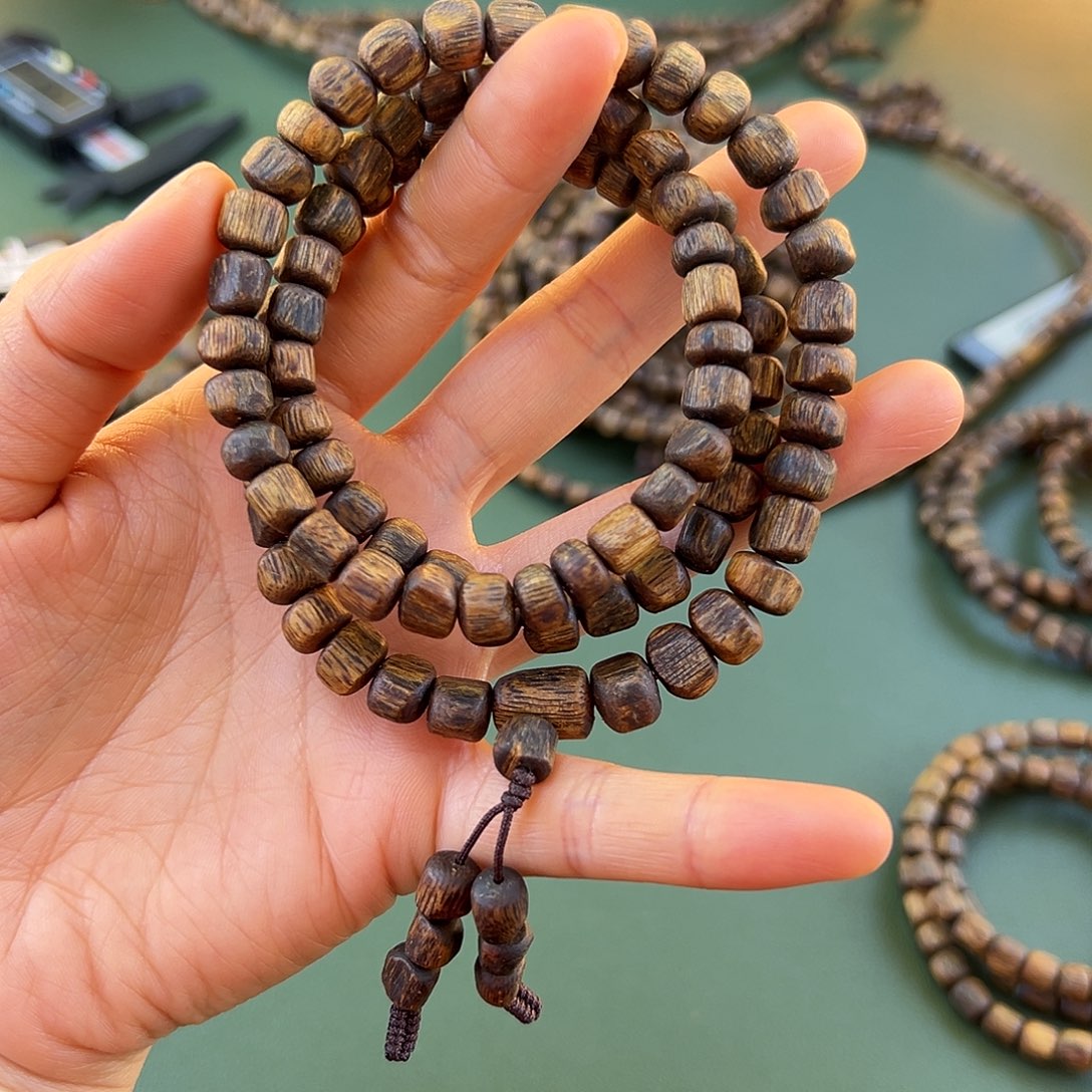 沉香手串勺子沉水浮19克0.7多样性发一条