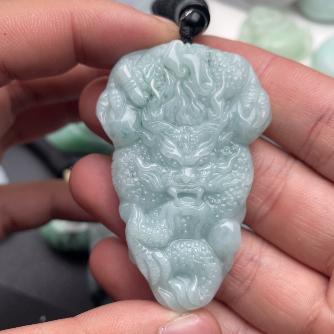 风***钟翡翠未镶嵌吊坠(不含链)