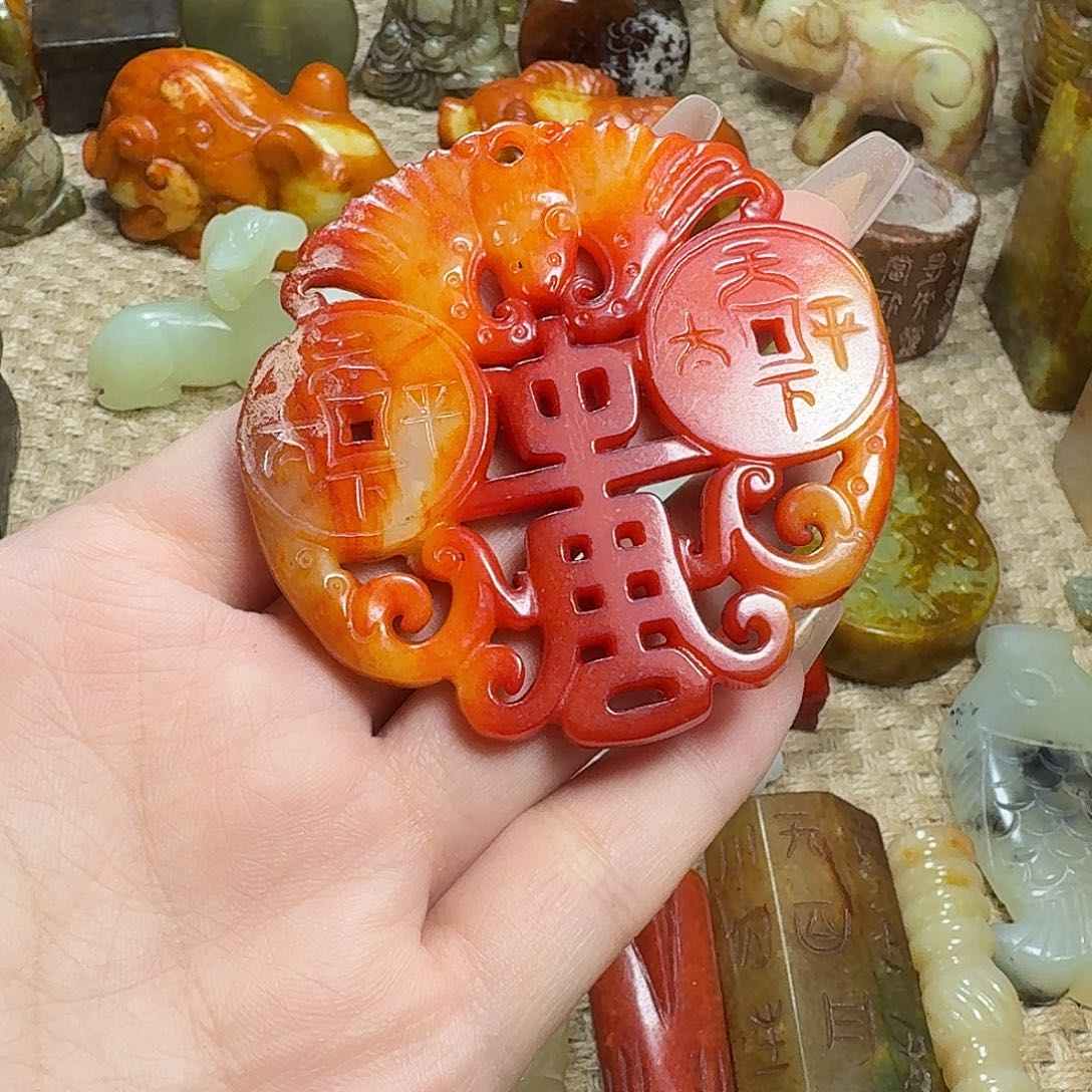 白玉菩提吊坠挂件