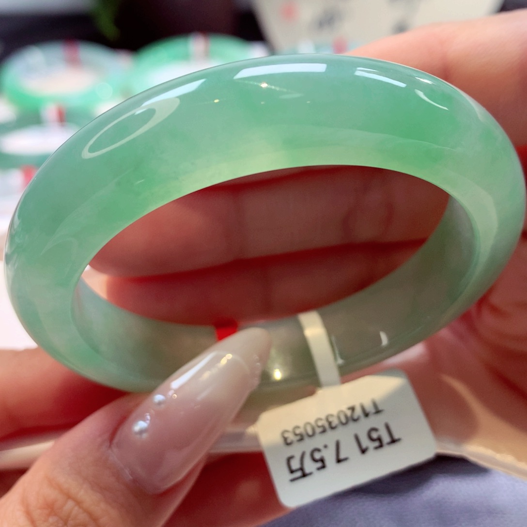 未镶嵌手镯翡翠正圈4号66