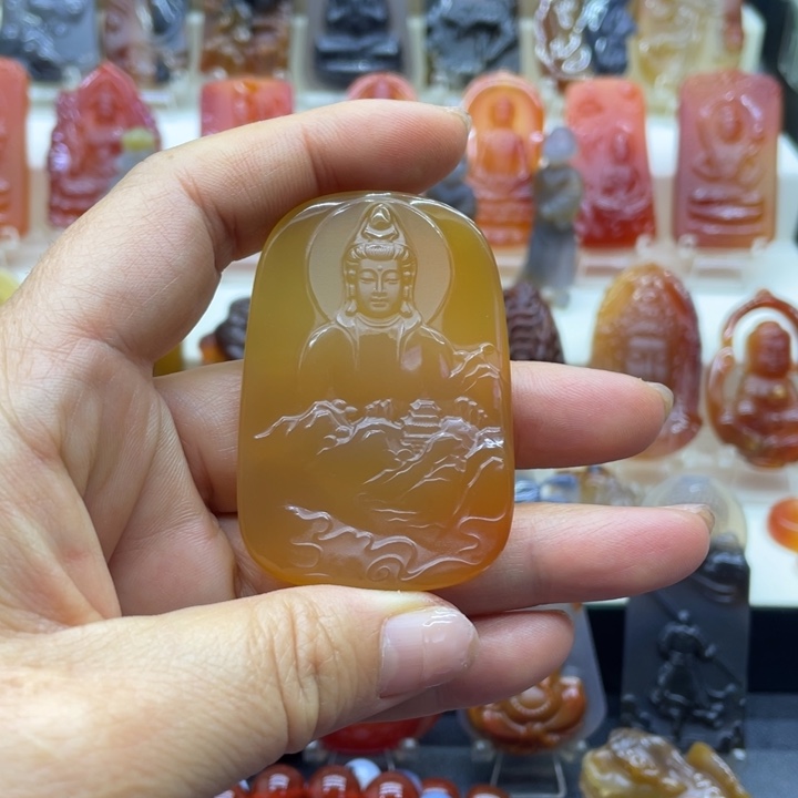 玛瑙/玉髓吊坠(赠链)未镶嵌吊坠