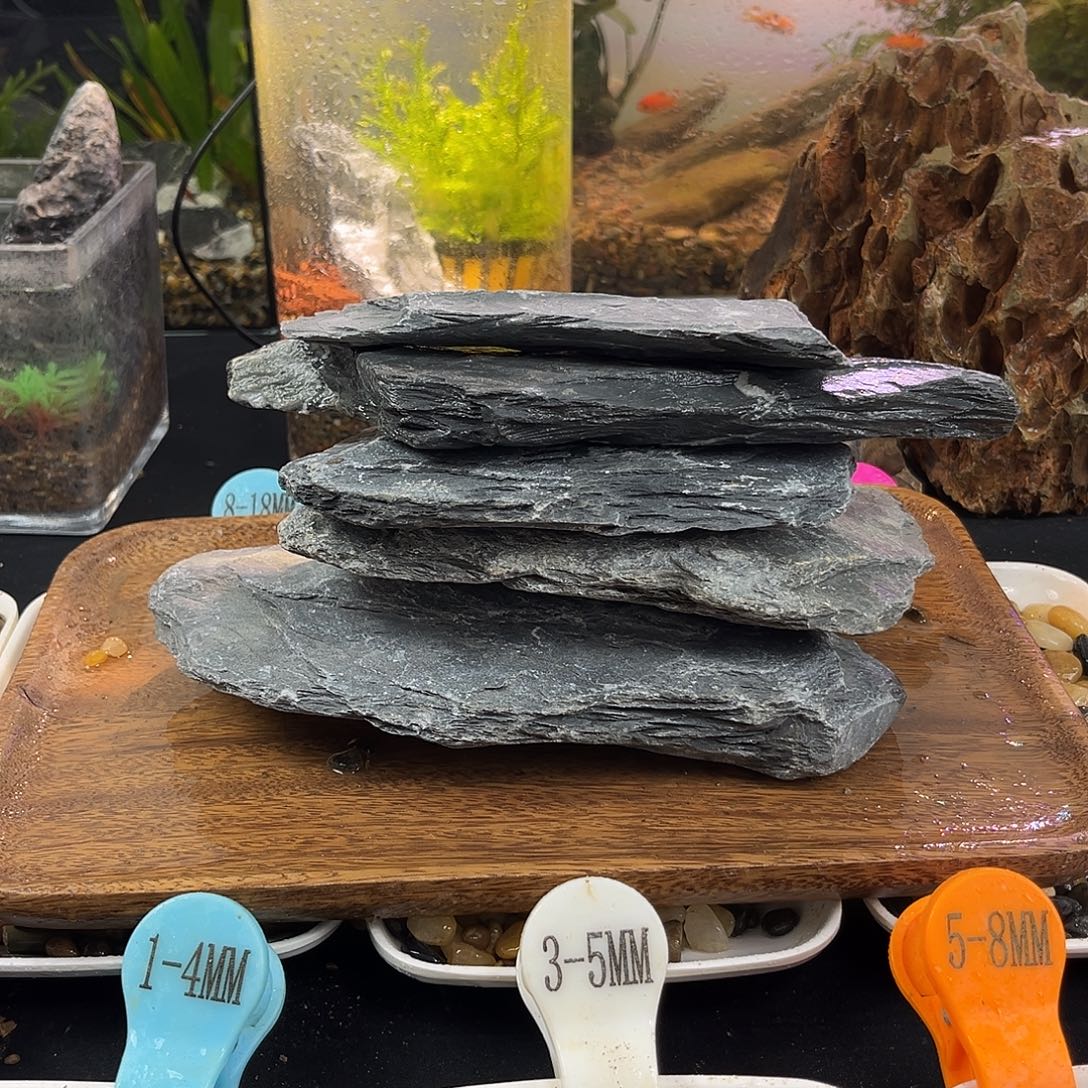 纯天然片岩石造景