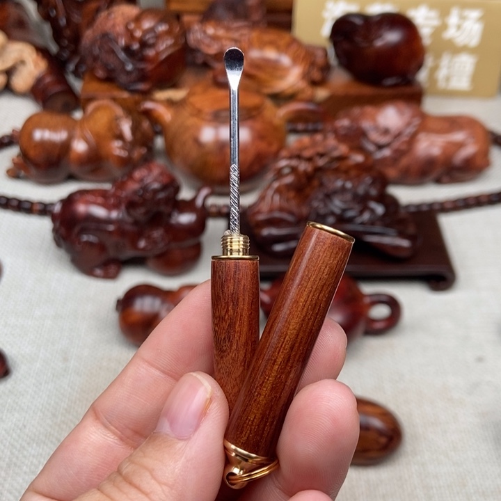 黄花梨/降香黄檀把件挖耳勺