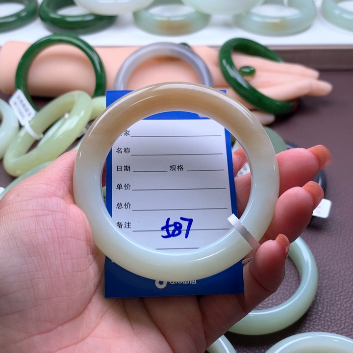 和田玉手镯58-59未镶嵌