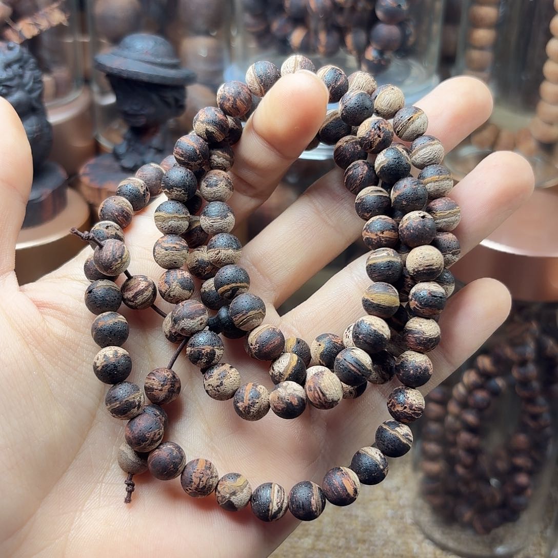 降真香手串/手链0.8无胶半山半水黄金甲