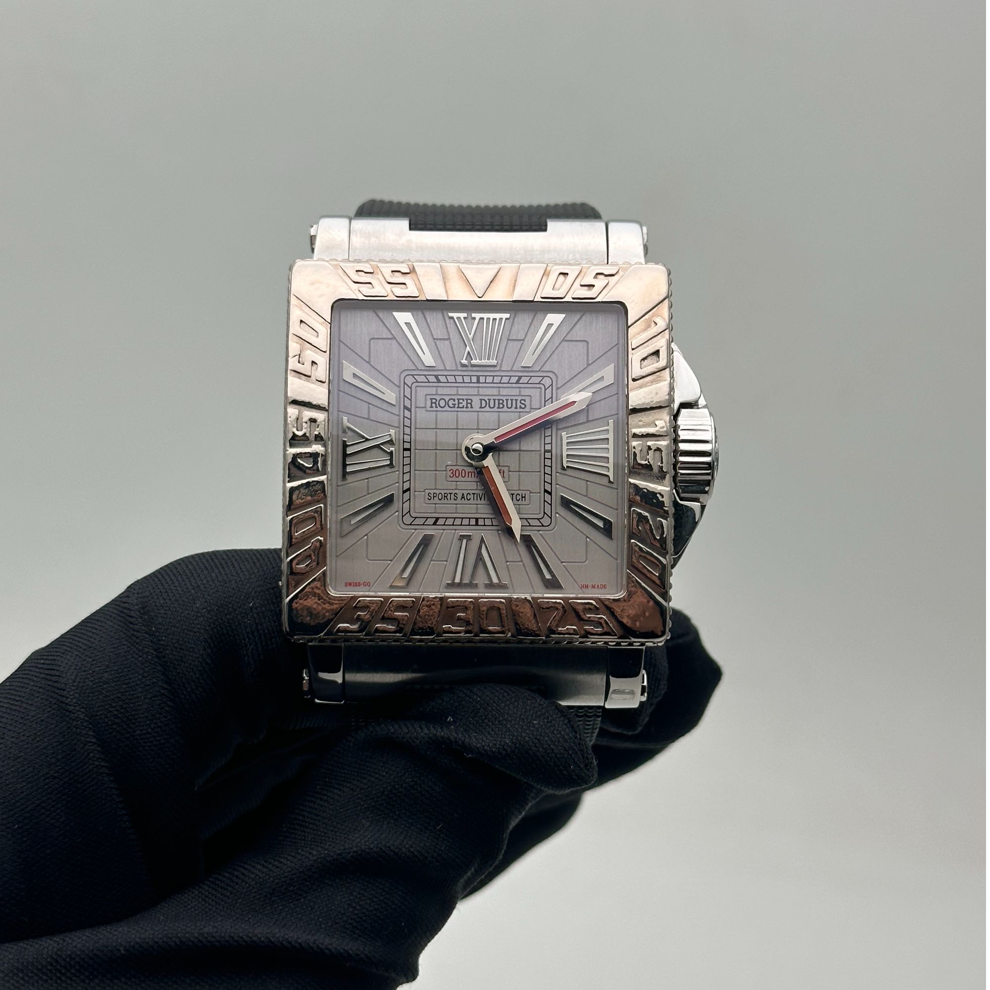 95新 ROGER DUBUIS/罗杰杜彼 自动 精钢/白金 41MM/限量 公价30万