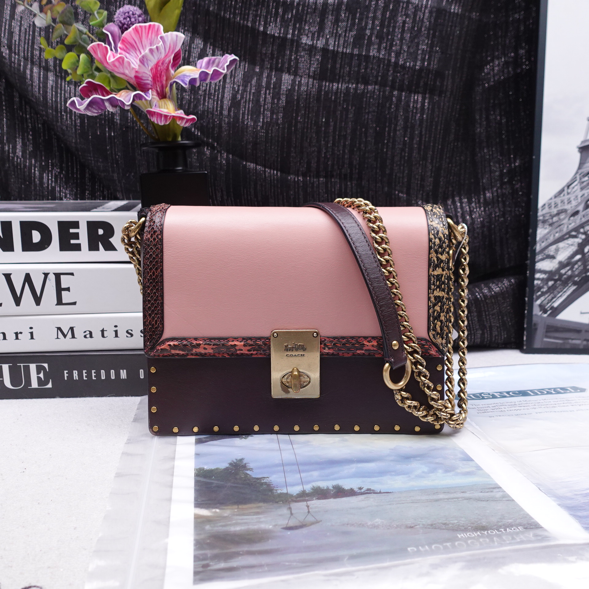 95新 COACH/蔻驰 单肩包/T20319716