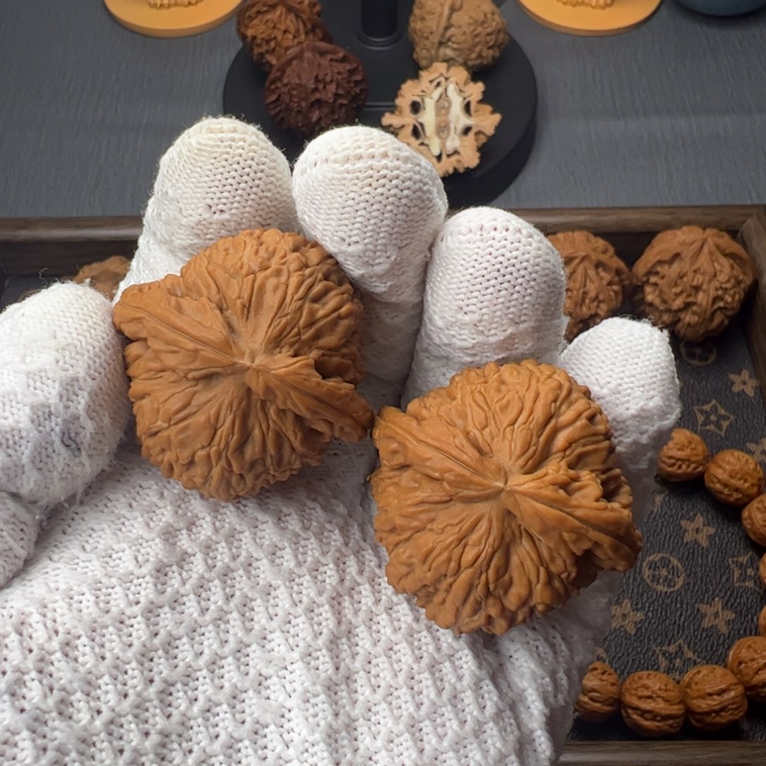 核桃摆件41闷白全品