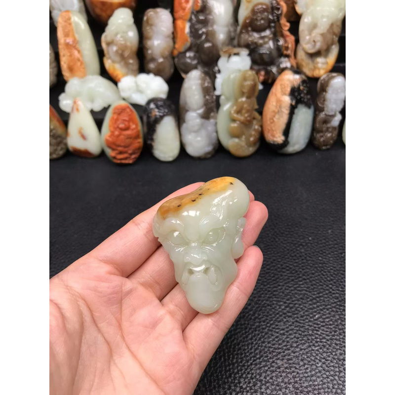 和田玉罗汉，帝王罗汉，