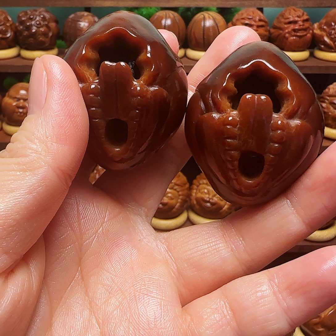 橄榄核手串/手链度*无项一对