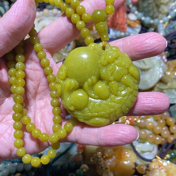 岫玉岫玉吊坠未镶嵌