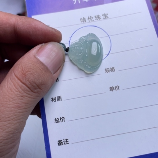 翡翠挂件未镶嵌廊****工挂件