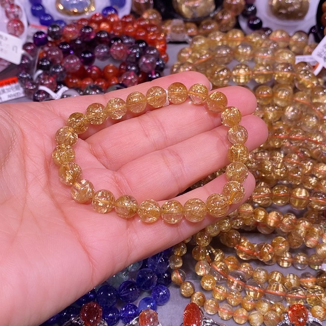 未镶嵌手链水晶金钛晶8